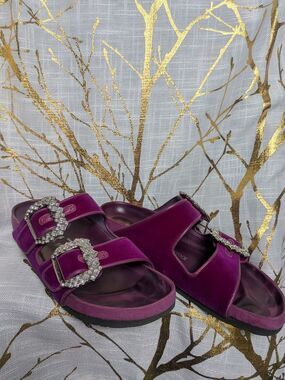 Manolo Blahnik Birkenstocks - Fuscia